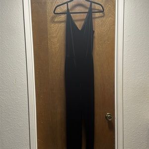 Black velvet Banana Republic jumpsuit size 8